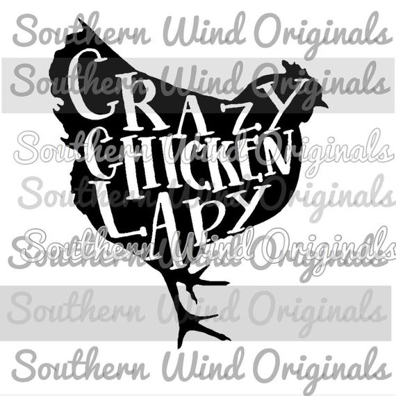 570x570 Crazy Chicken Lady Chicken Shirt Design For Cricut Etsy
