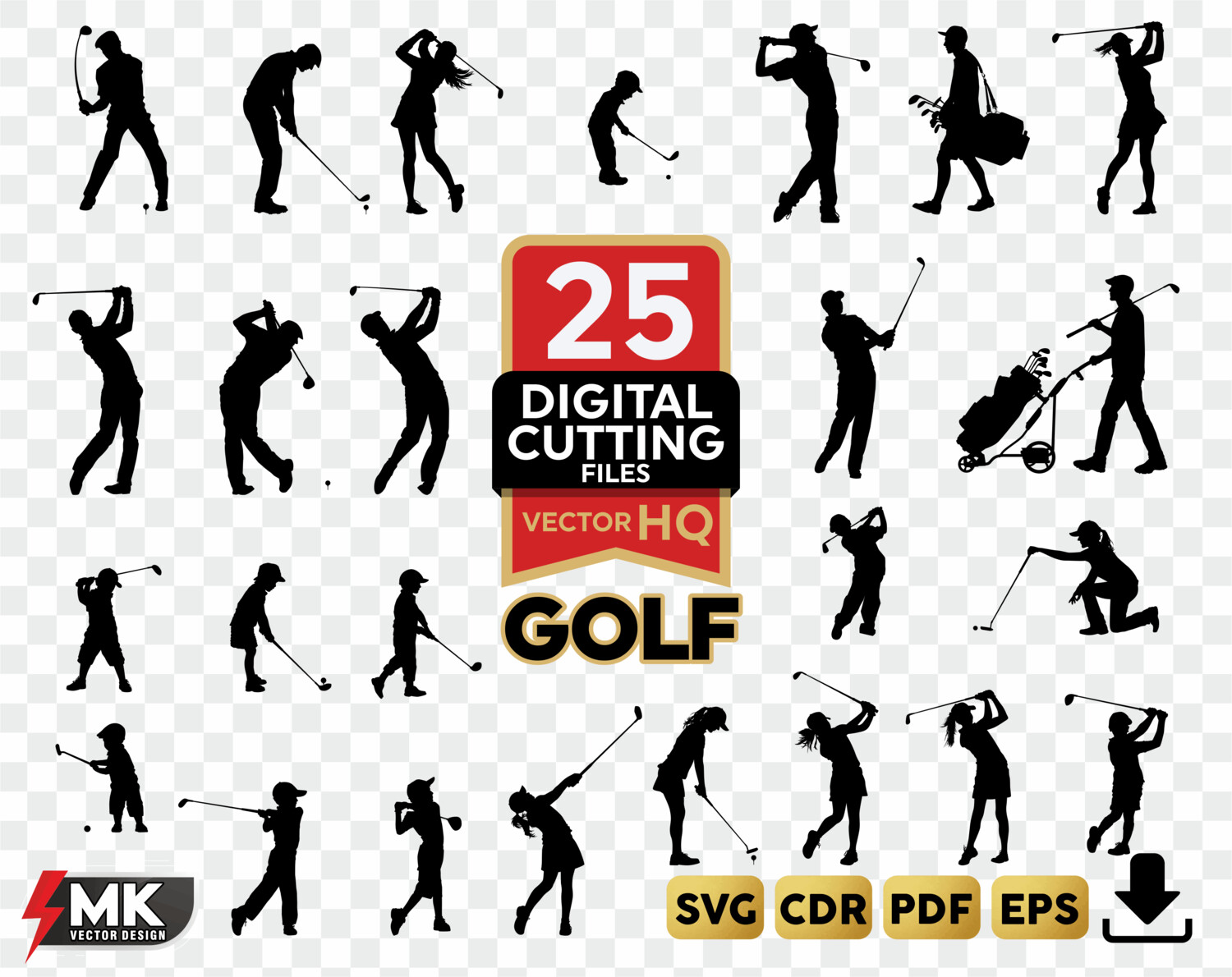 1500x1190 Golf Silhouette Golfer Silhouette