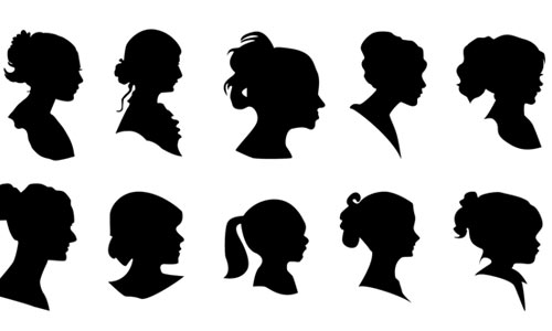 500x300 Vector Cameo Silhouettes