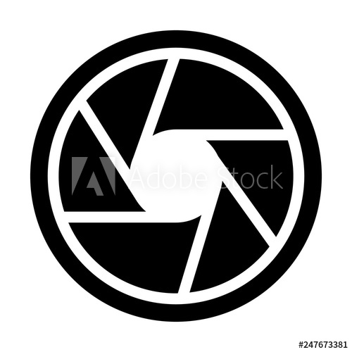 Photo Objective Solid Icon Camera Aperture Vector Illustration 500x500 Photo Objective Solid Icon Camera Aperture Vector Illustration