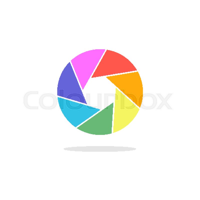 Bright Phote Camera Aperture Symbol Stock Vector Colourbox 800x800 Bright Phote Camera Aperture Symbol Stock Vector Colourbox