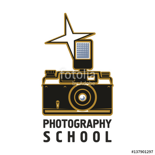 500x500 Camera Flash Photography School Vector Icon Stock Image
