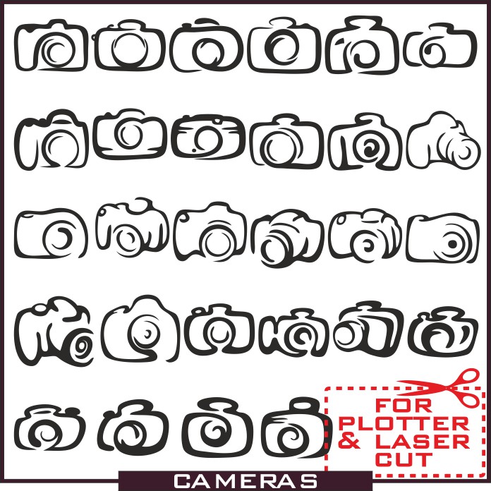Camera Vector Download Free Vector Cameras Images Cdr, Dxf 696x696 Camera Vector Download Free Vector Cameras Images Cdr, Dxf