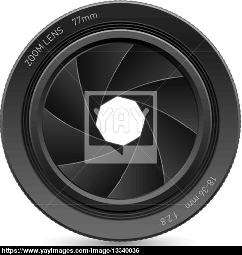 486x512 Camera Lens Vector