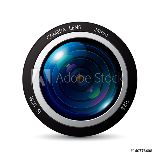 500x500 Camera Lens Vector Icon