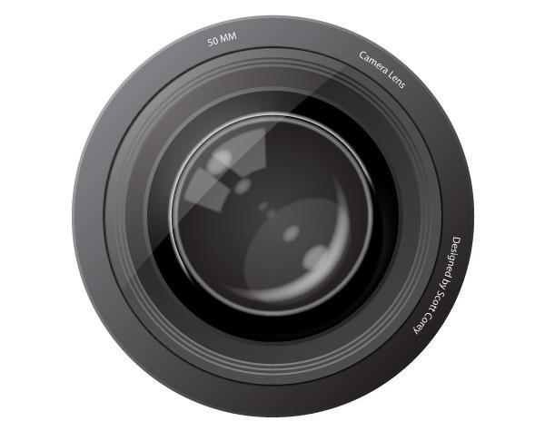 600x475 Free Camera Lens Vector Image