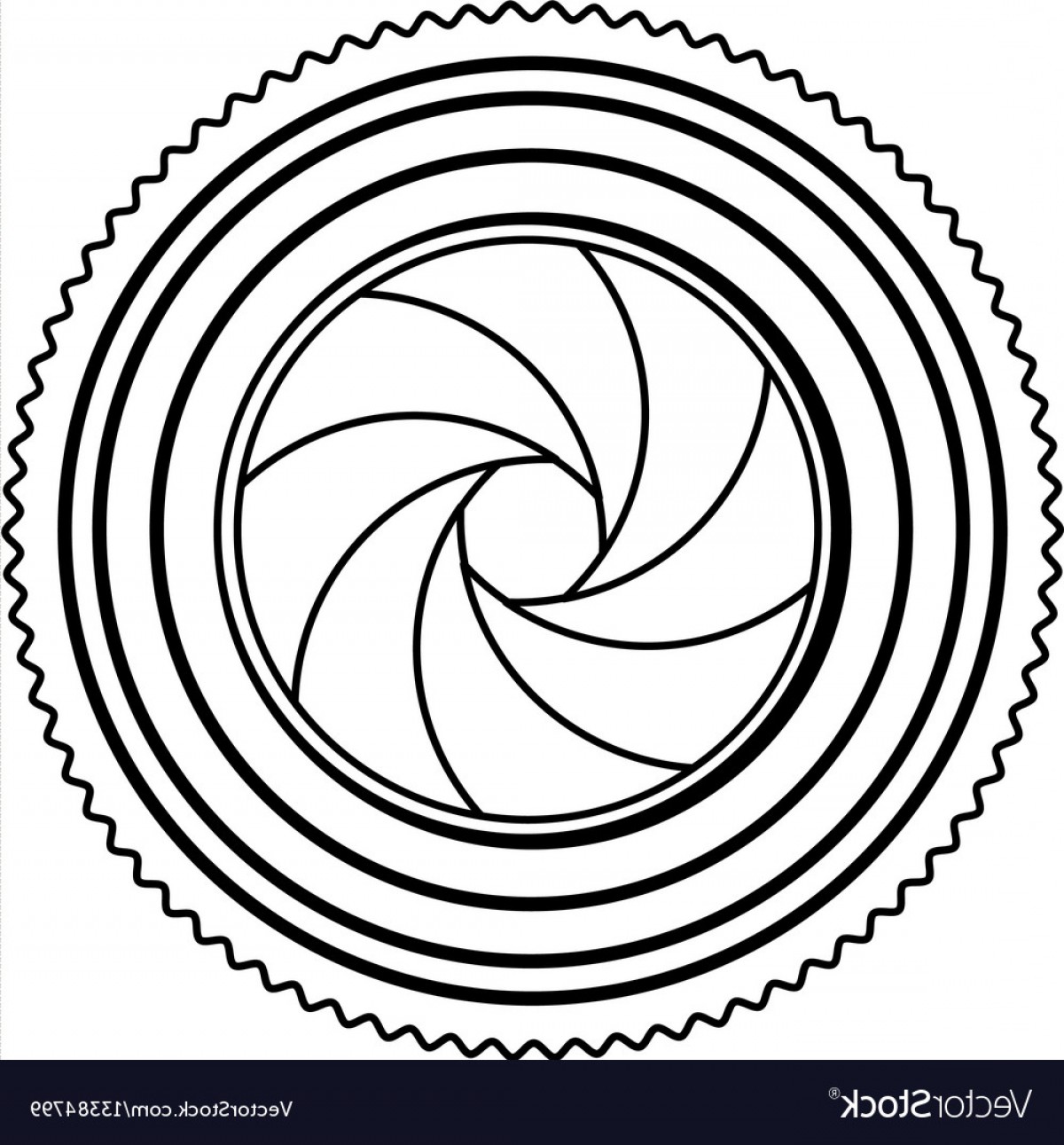 1200x1291 Monochrome Contour Of Analog Camera Lens Vector Soidergi