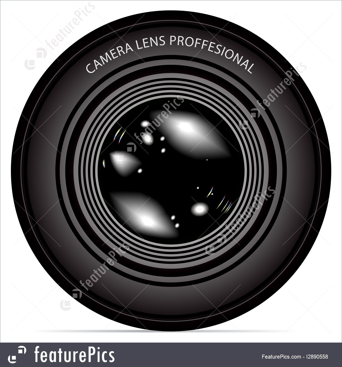 1300x1392 Camera Lens Vector