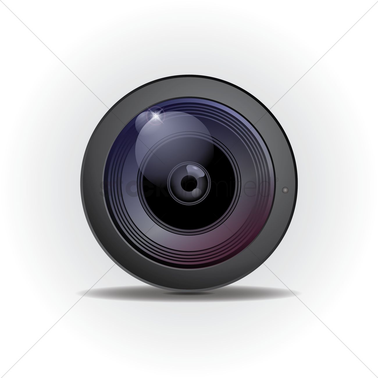1300x1300 Camera Lens Vector Image