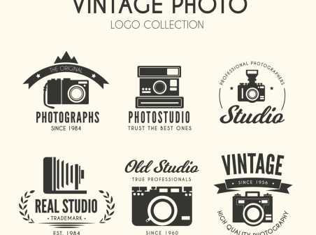 452x336 Black Retro Camera Logo Vector Material Icons Free Black Retro