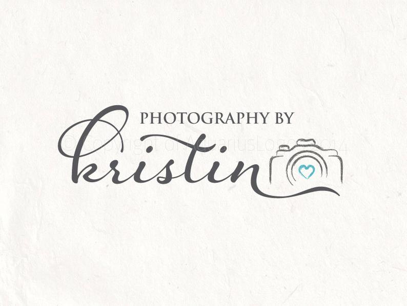 794x596 Photography Logo Design Camera Logo Watermark Camera Heart Etsy