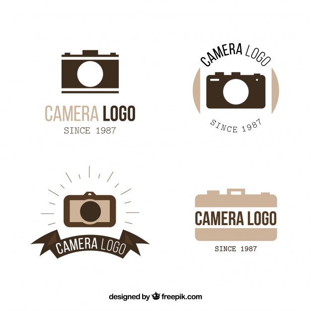626x626 Elegant Camera Logo Collection Vector Free Download