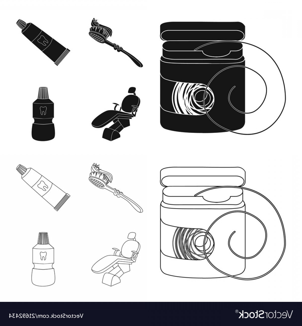 1200x1296 Dental Floss Toothbrush Toothpaste Dental Chair Vector Hoodamathrun