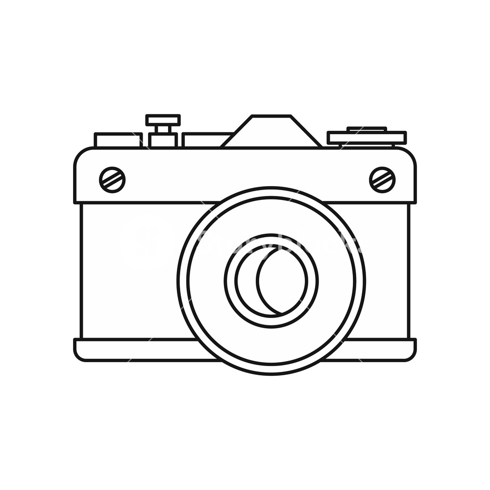 Camera Outline Vector at Vectorified.com | Collection of Camera Outline ...