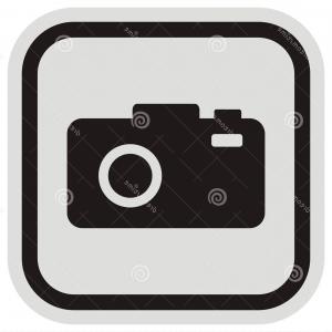 300x300 Camera Black Silhouette Vector Icon Single Object Ancient Image
