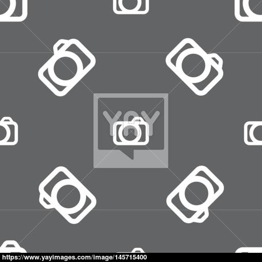 512x512 Photo Camera Sign Icon Digital Photo Camera Symbol Seamless