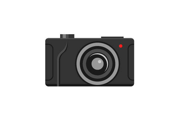 580x386 Digital Camera Vector Illustration Graphic