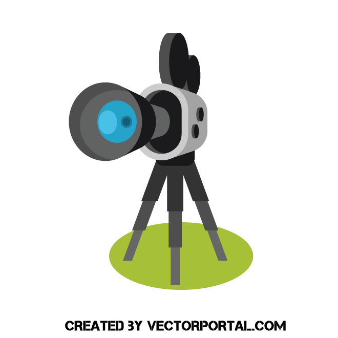 660x660 Digital Vintage Camera Vector Clip Art