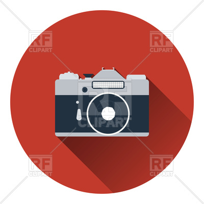 400x400 Icon Of Retro Film Photo Camera Vector Image Of Signs, Symbols