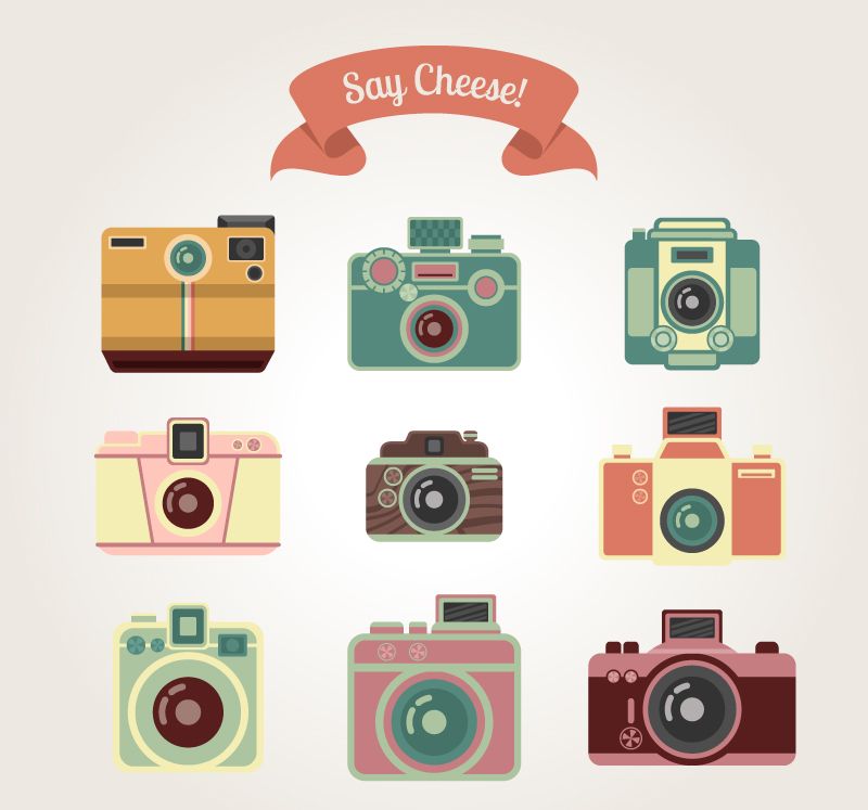 800x747 Say Cheese Retro Camera Vector Free Stuff Camera Icon, Camera