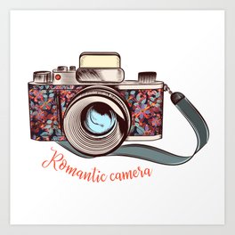 264x264 Camera Vector Art Prints