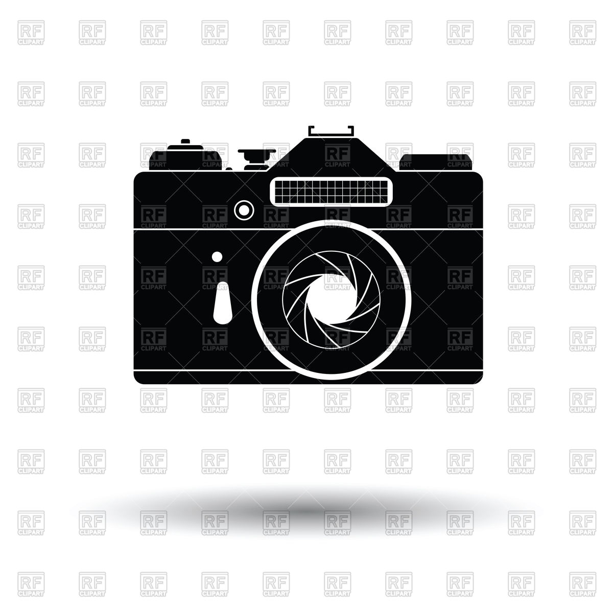 Icon Of Retro Film Photo Camera Vector Image Of Technology 1200x1200 Icon Of Retro Film Photo Camera Vector Image Of Technology