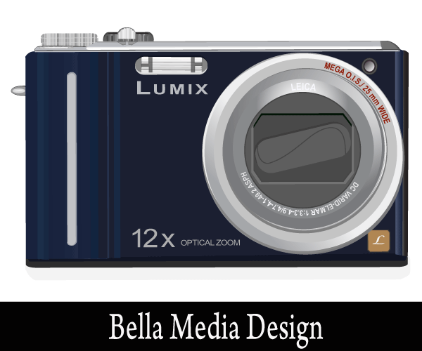 Lumix Camera Vector Art 600x500 Lumix Camera Vector Art