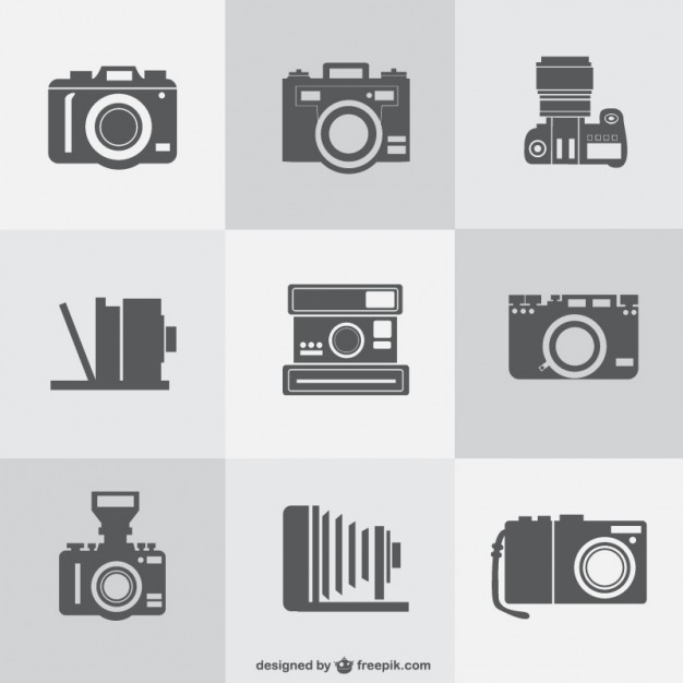 626x626 Vintage Cameras Collection Vector Free Download