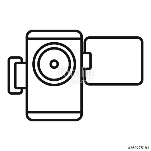 500x500 Home Video Camera Icon Outline Home Video Camera Vector Icon