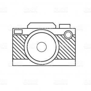 300x300 Retro Camera Vector Outline Icon Gm Createmepink