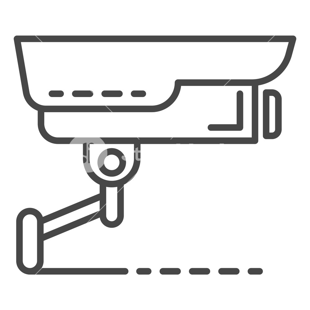 1000x1000 Security Camera Icon Outline Security Camera Vector Icon For Web