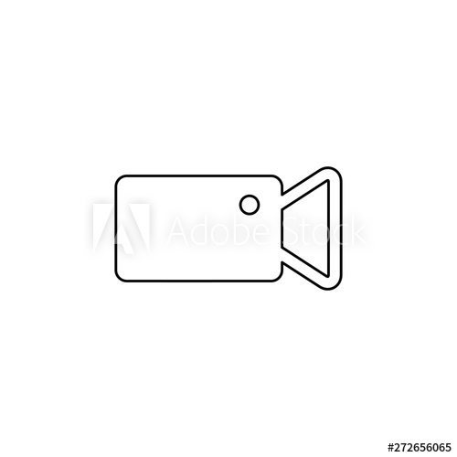 500x500 Security Camera Vector Icon Cinema Video Camera Icon Thin Line