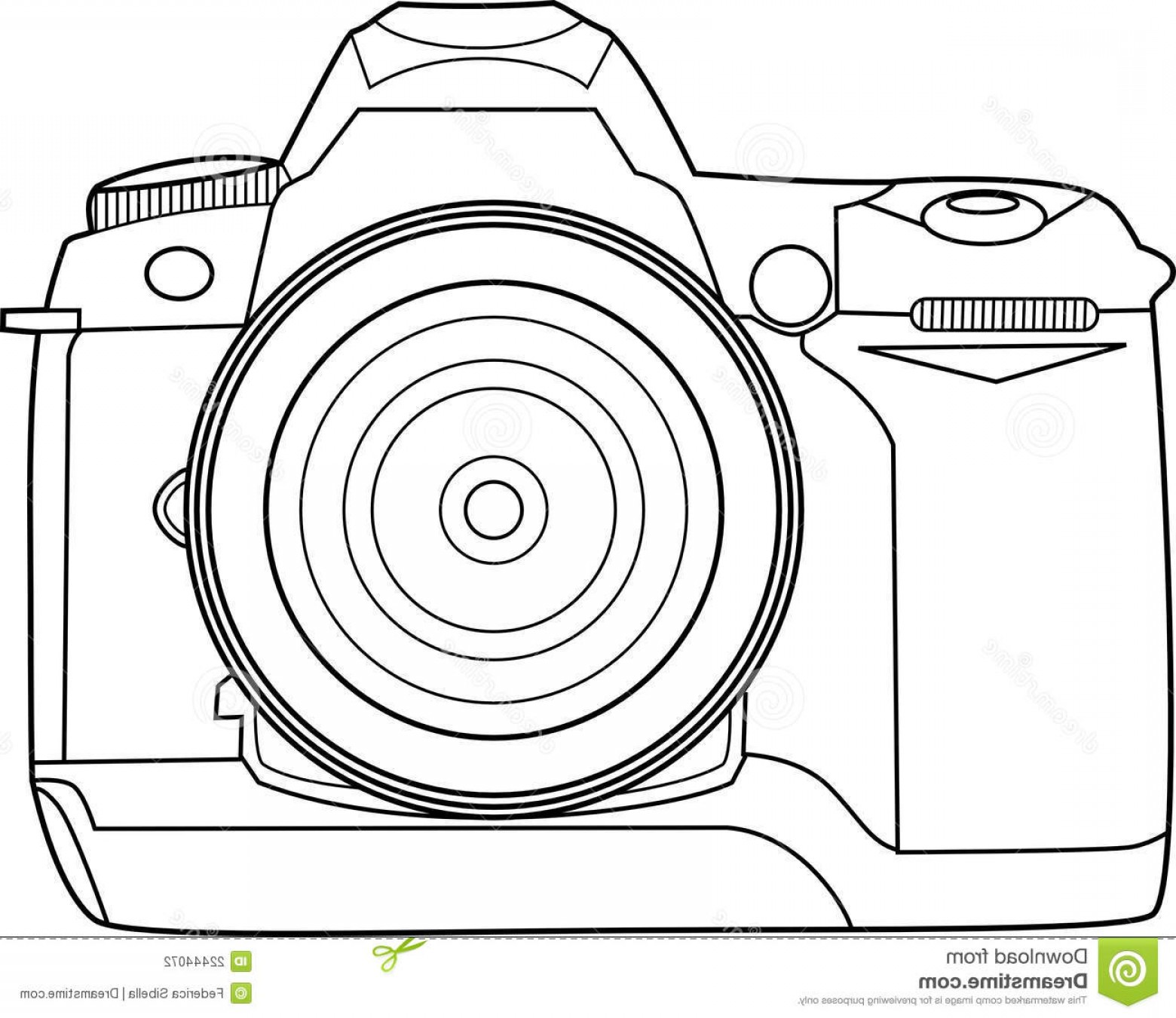 1560x1350 Camera Outline Vector Graphic Createmepink