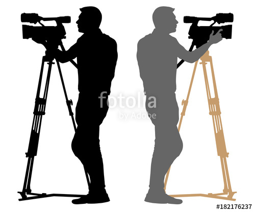 500x415 Cameraman Silhouette Vector Stock Image And Royalty Free Vector