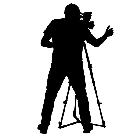 Cameraman Silhouette Vector at Vectorified.com | Collection of ...