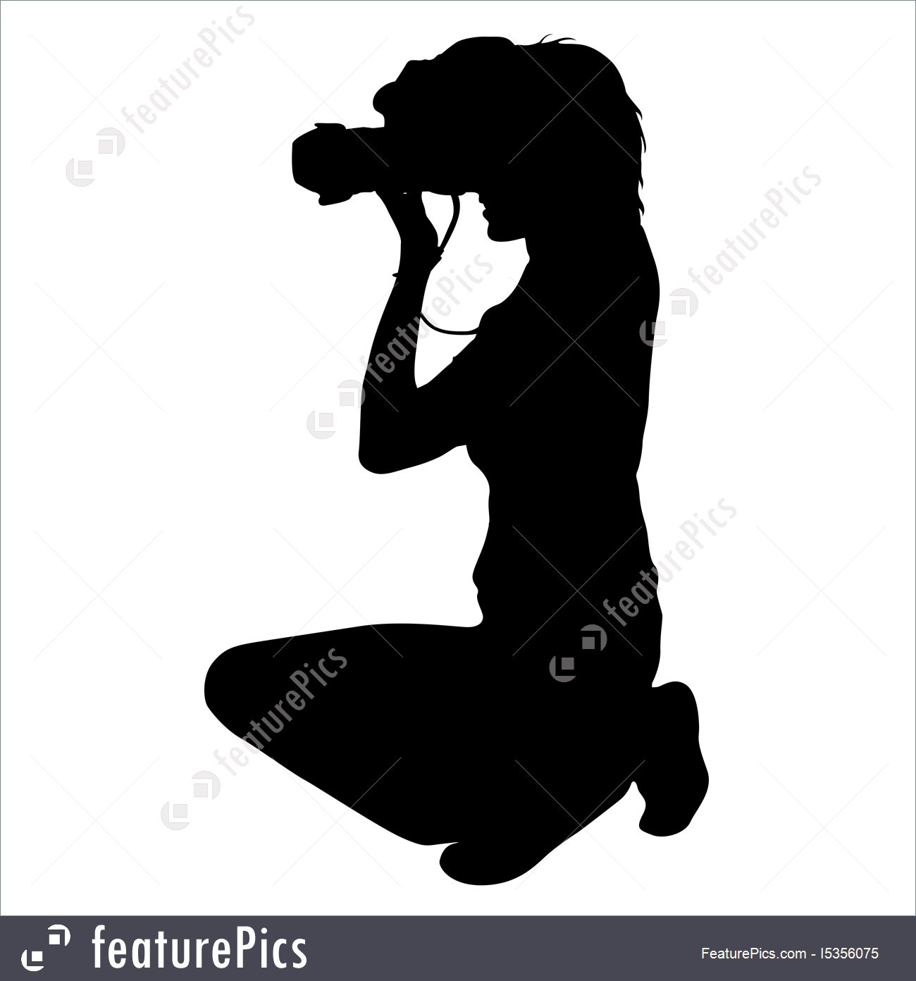 1300x1392 Illustration Of Cameraman With Video Camera