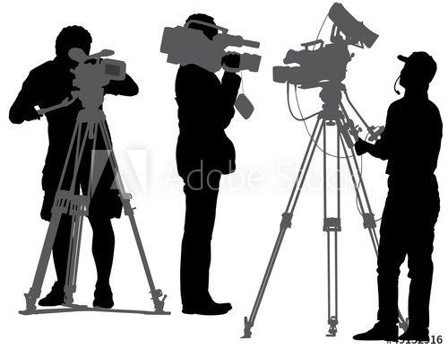 500x389 Cameraman Silhouette