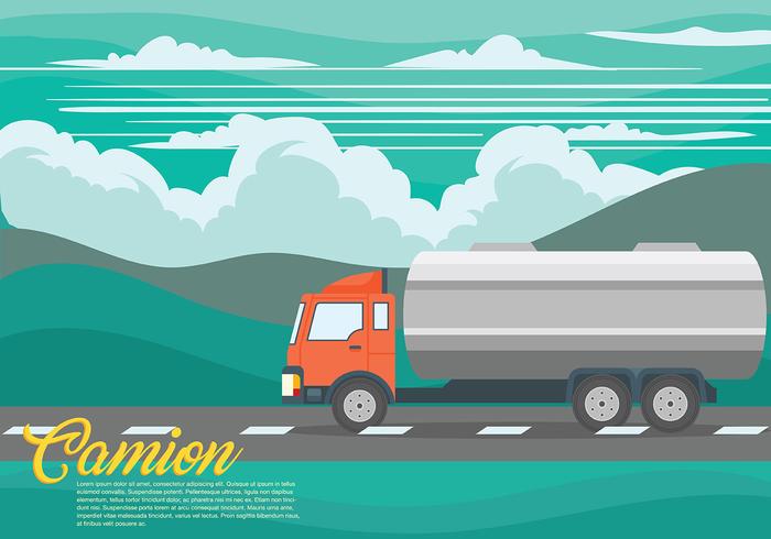 700x490 Camion Vector Background