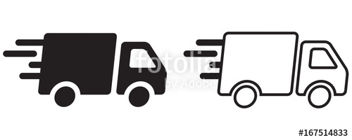 500x200 Camion De Livraison Rapide Stock Image And Royalty Free Vector