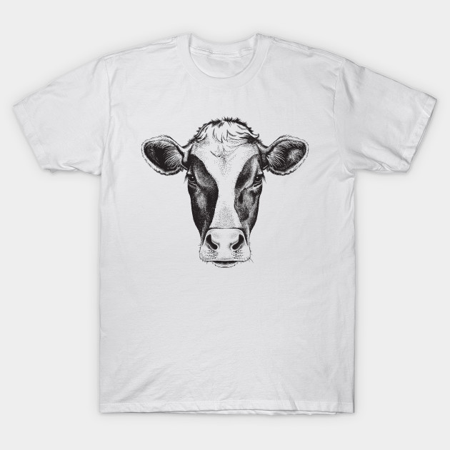 630x630 Friesian Cow Face Portrait Vector