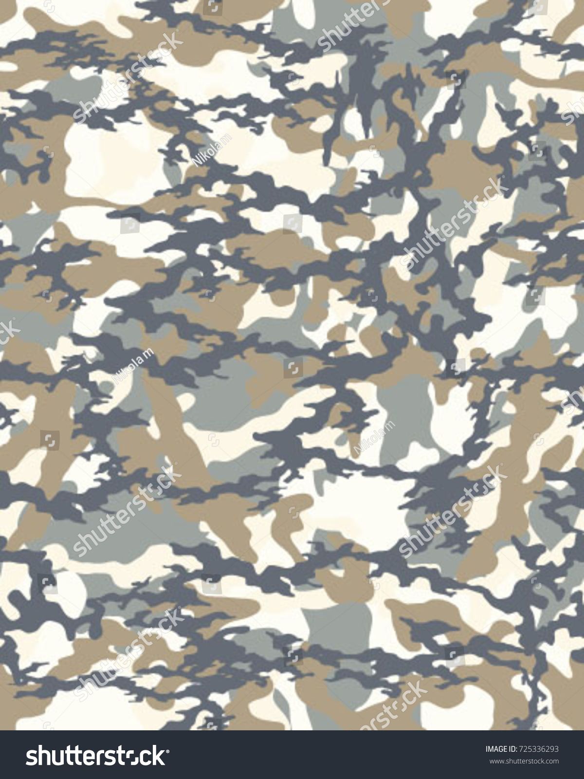 1200x1600 Fashionable Camouflage Pattern, Vector Illustration Millatry Print