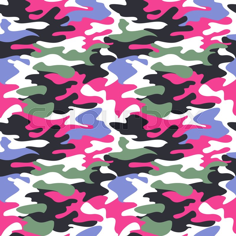 800x800 Camouflage Pattern Background Seamless Stock Vector Colourbox
