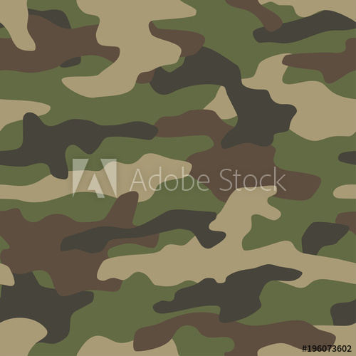 500x500 Camouflage Seamless Pattern Classic Style Masking Camo Repeat