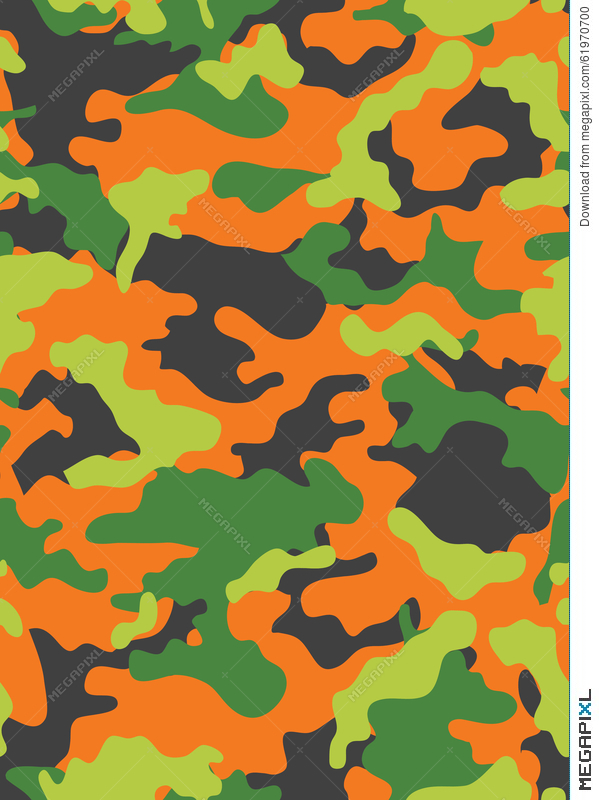 599x800 Vector Seamless Camo Print Illustration