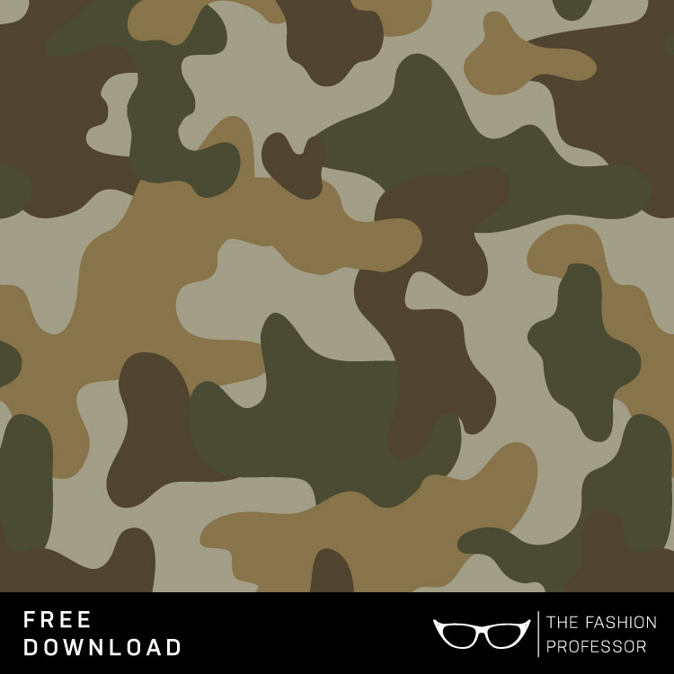 750x750 Free Vector Download Camo Swatch The Fashion Professor