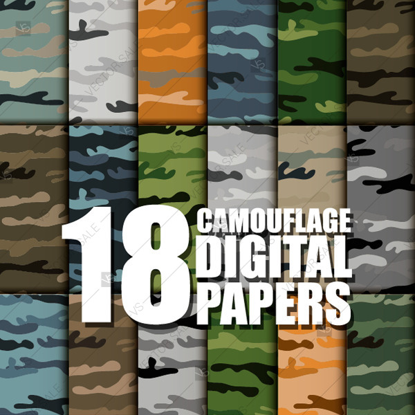 Camouflage Vector Pattern Digital Paper Background Decoration 600x600 Camouflage Vector Pattern Digital Paper Background Decoration