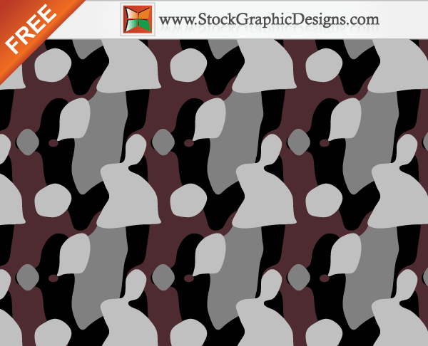 600x486 Free Seamless Camouflage Pattern Background Vector Colours
