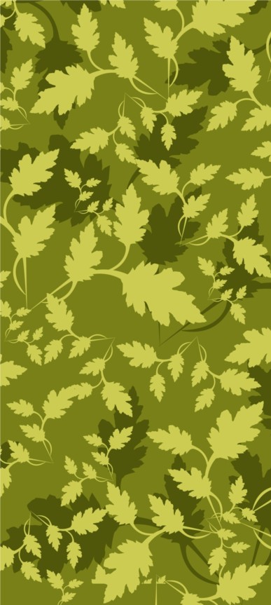 387x863 Leaves Camouflage Pattern Vector Free Download