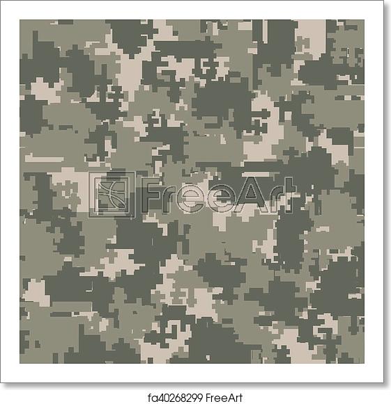 561x581 Free Art Print Of Digital Camouflage Seamless Patterns Digital