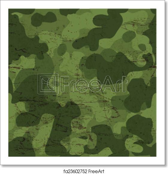 561x581 Free Art Print Of Military Camouflage Seamless Pattern Vector